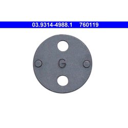Adaptateur d'outil de réinitialisation d'étrier de frein ATE 03.9314-4988.1
