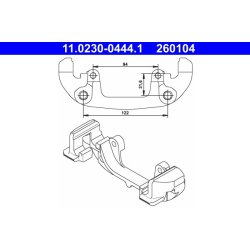 Brake Caliper Bracket ATE 11.0230-0444.1 OE Ref 34111162407