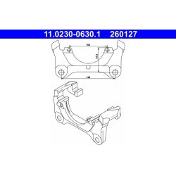 Brake Caliper Bracket ATE 11.0230-0630.1 OE Ref 4B0615125D