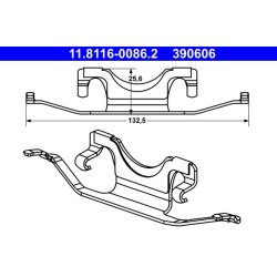 Brake Caliper Spring ATE 11.8116-0086.2 OE Ref A0014212291