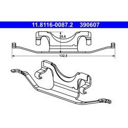 Brake Caliper Spring ATE 11.8116-0087.2 OE Ref A0014212391