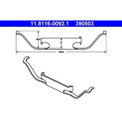 Brake Caliper Spring ATE 11.8116-0092.1