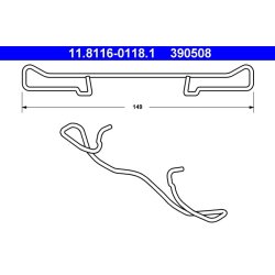 Brake Caliper Spring ATE 11.8116-0118.1