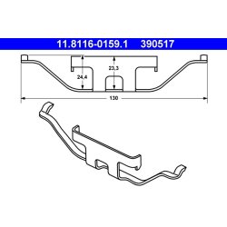 Brake Caliper Spring ATE 11.8116-0159.1