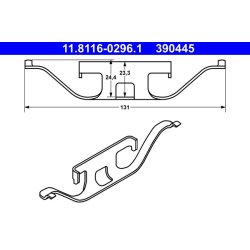 Brake Caliper Spring ATE 11.8116-0296.1 OE Ref 34212282198