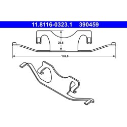 Brake Caliper Spring ATE 11.8116-0323.1 OE Ref A0004218591