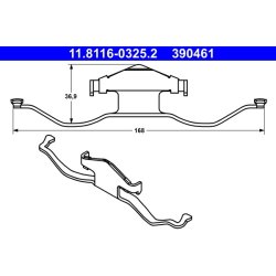 Brake Caliper Spring ATE 11.8116-0325.2 OE Ref 93173730