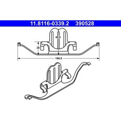Brake Caliper Spring ATE 11.8116-0339.2