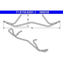 Brake Caliper Spring ATE 11.8116-0351.1 OE Ref 4427C1