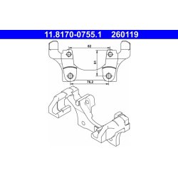 Brake Caliper Bracket ATE 11.8170-0755.1 OE Ref 34216768696