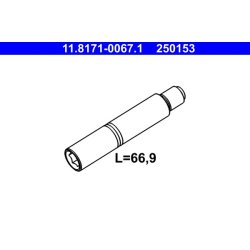 Brake Caliper Guide Bolt ATE 11.8171-0067.1 OE Ref 1644230074
