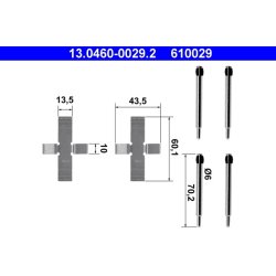 Brake Pad Accessory Kit ATE 13.0460-0029.2