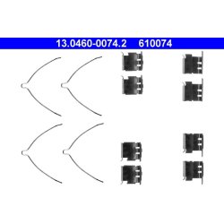 Kit d'accessoires pour plaquettes de frein ATE 13.0460-0074.2 pour TOYOTA COROLLA