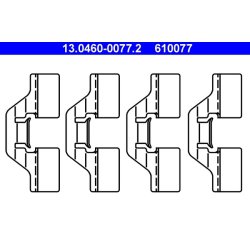 Brake Pad Accessory Kit ATE 13.0460-0077.2
