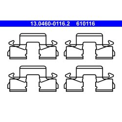 Brake Pad Accessory Kit ATE 13.0460-0116.2 OE Ref MB928263