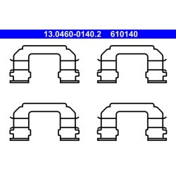 Brake Pad Accessory Kit ATE 13.0460-0140.2