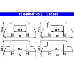 Brake Pad Accessory Kit ATE 13.0460-0145.2