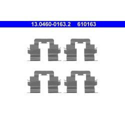 Kit d'accessoires pour plaquettes de frein ATE 13.0460-0163.2 pour Mercedes Classe A