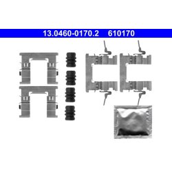 Kit d'accessoires pour plaquettes de frein ATE 13.0460-0170.2 pour NISSAN