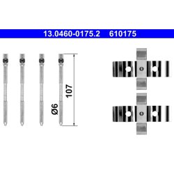Brake Pad Accessory Kit ATE 13.0460-0175.2 OE Ref 77364688