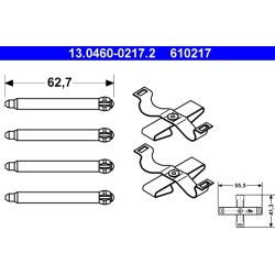 Brake Pad Accessory Kit ATE 13.0460-0217.2 OE Ref 4467098