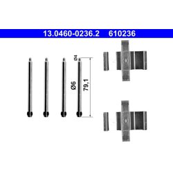 Brake Pad Accessory Kit ATE 13.0460-0236.2 OE Ref 001991276064