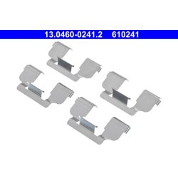 Kit d'accessoires pour plaquettes de frein ATE 13.0460-0241.2 pour DACIA, RENAULT, ATE