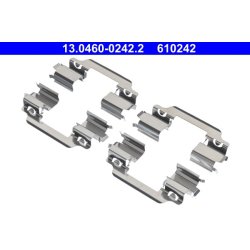 Kit d'accessoires pour plaquettes de frein ATE 13.0460-0242.2 pour RENAULT, KANGOO ATE