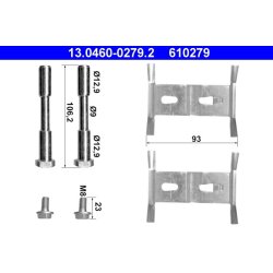Brake Pad Accessory Kit ATE 13.0460-0279.2 OE Ref 7L0698269A
