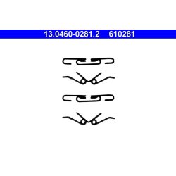 Brake Pad Accessory Kit ATE 13.0460-0281.2 OE Ref 2D0698295A
