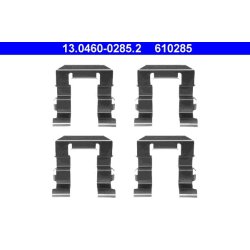 Kit d'accessoires pour plaquettes de frein ATE 13.0460-0285.2 pour NISSAN ALMERA