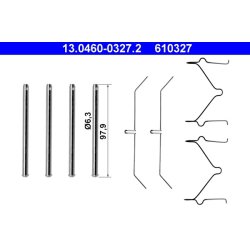 Brake Pad Accessory Kit ATE 13.0460-0327.2 OE Ref 9024006158