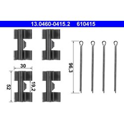 Brake Pad Accessory Kit ATE 13.0460-0415.2
