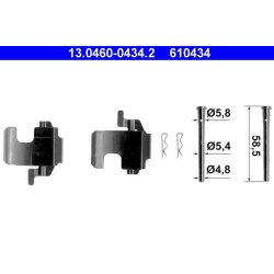 Brake Pad Accessory Kit ATE 13.0460-0434.2