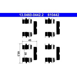Brake Pad Accessory Kit ATE 13.0460-0442.2