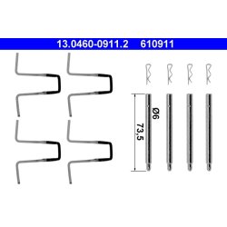 Brake Pad Accessory Kit ATE 13.0460-0911.2