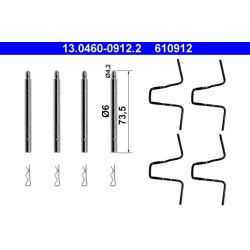 Brake Pad Accessory Kit ATE 13.0460-0912.2