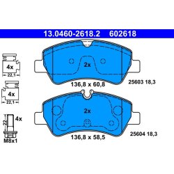 Brake Pad Set ATE 13.0460-2618.2 OE Ref BK212M008AA