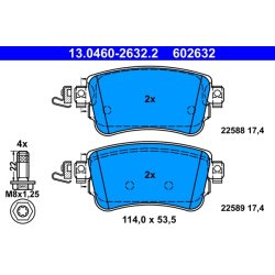 Brake Pad Set ATE 13.0460-2632.2 OE Ref 1617936880