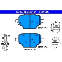 Brake Pad Set ATE 13.0460-2635.2 OE Ref 1635254980
