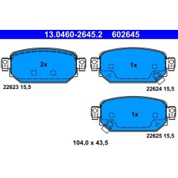 Brake Pad Set ATE 13.0460-2645.2 OE Ref BAY02643ZA