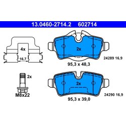 Brake Pad Set ATE 13.0460-2714.2 OE Ref 34216778327