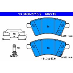 Brake Pad Set ATE 13.0460-2715.2 OE Ref 71750033