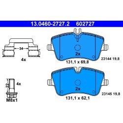 Brake Pad Set ATE 13.0460-2727.2 OE Ref 0034202620