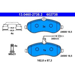 Brake Pad Set ATE 13.0460-2738.2 OE Ref 425366