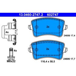 Brake Pad Set ATE 13.0460-2747.2 OE Ref 8K0698451B