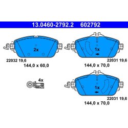Brake Pad Set ATE 13.0460-2792.2 OE Ref 0084203720