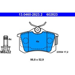 Brake Pad Set ATE 13.0460-2823.2