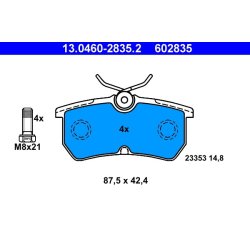 Brake Pad Set ATE 13.0460-2835.2 OE Ref 1107698