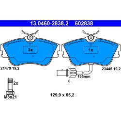Brake Pad Set ATE 13.0460-2838.2 OE Ref 7D0698151G